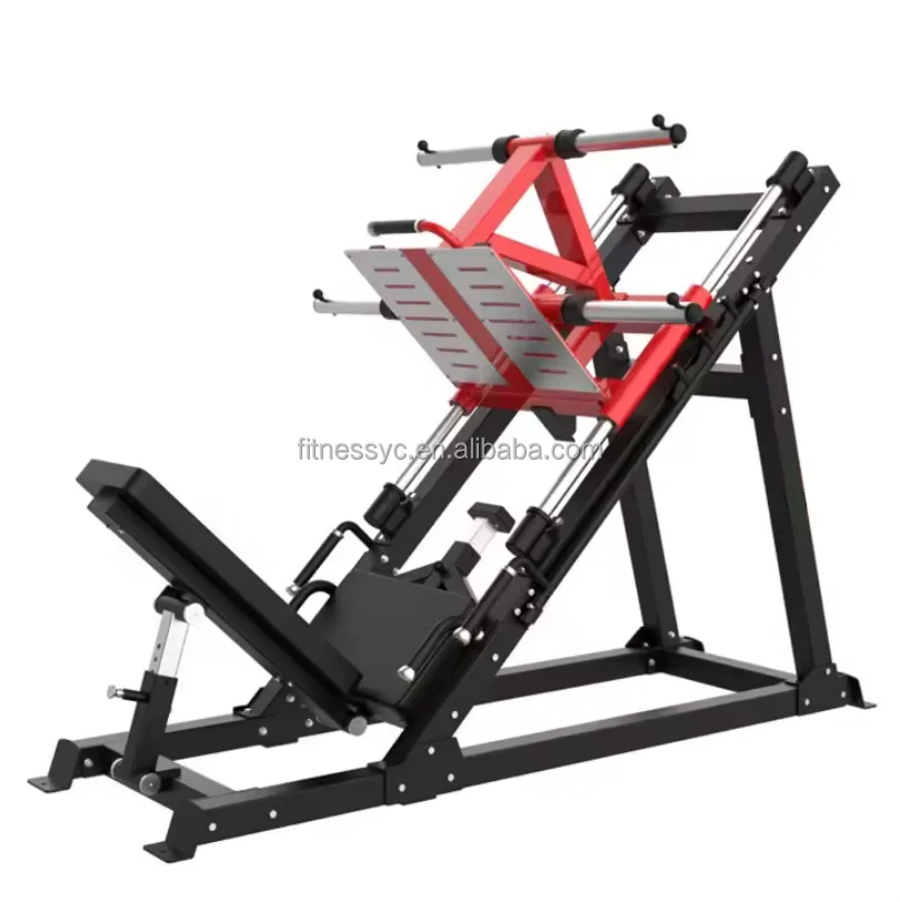 Commercial Gym Equipment Strength Training Weight Plate Loading Linear Incline Leg Press 45 Degree Leg Press Machine YC-5029