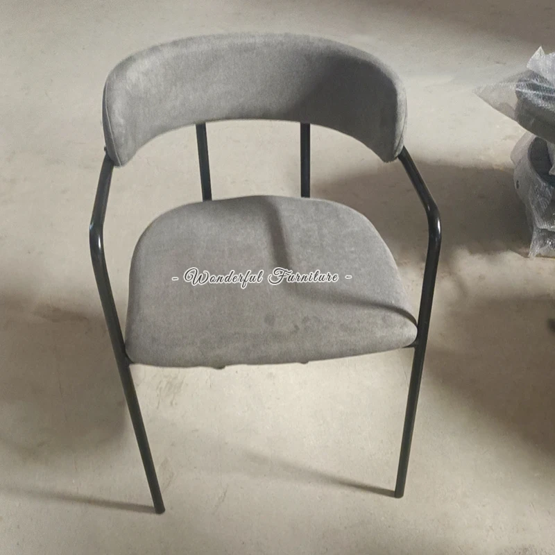 Rhodes Beige Boucle Dining Chair Restaurant Dining Chairs Hotel Dinner Chair