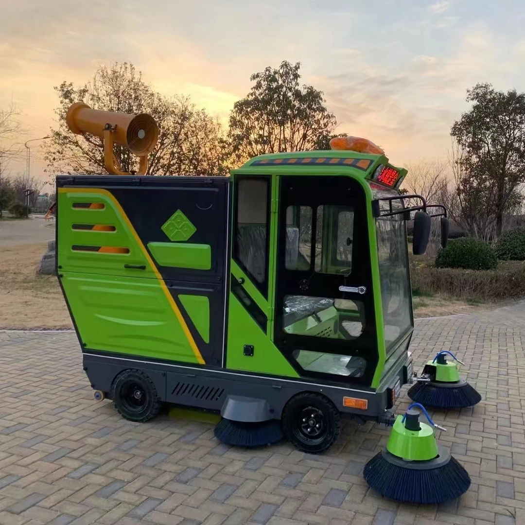 Factory Price Ride-on Battery City Motor-driven Road Sweeper 2300 mm Sweeping Width