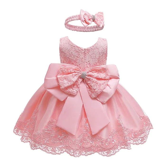 New Model Kids Tutu Princess Dance Maxi Bowknot Girl Flower Dresses Lace Pageant Party Wedding Gown