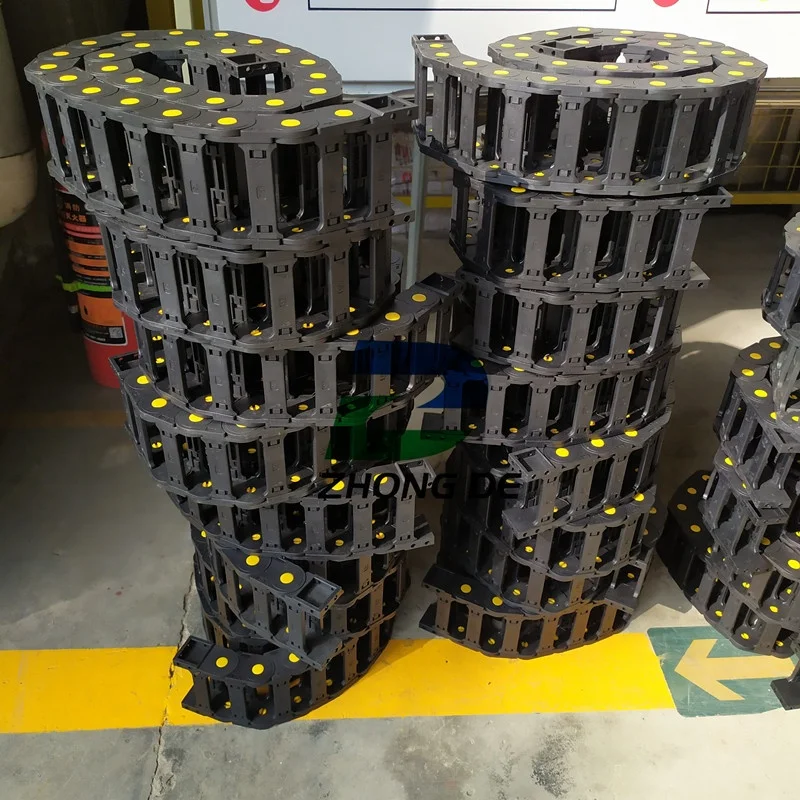 Shandong Zhongde  Customized Plastic cable drag chain  for Electronic Equipment