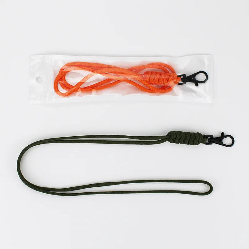 Paracord Lanyard Keychain Whistles Cord Outdoor Hanging Neck Strap Paracord Rope