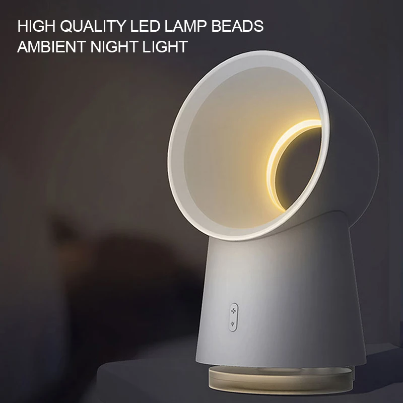 OEM Portable Air Cooler 300ML Humidification Fan Aromatherapy Bladeless USB Fan with LED Night Light