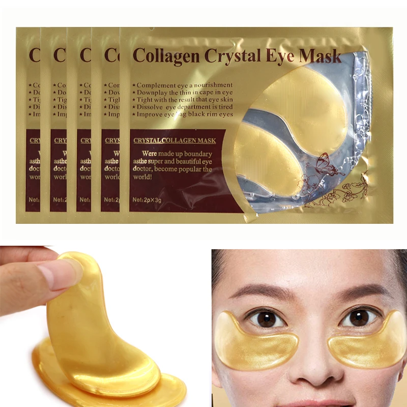 Custom Logo Collagen Crystal Mask for Under Eye Skin Care 24k Gold Masks With Patches