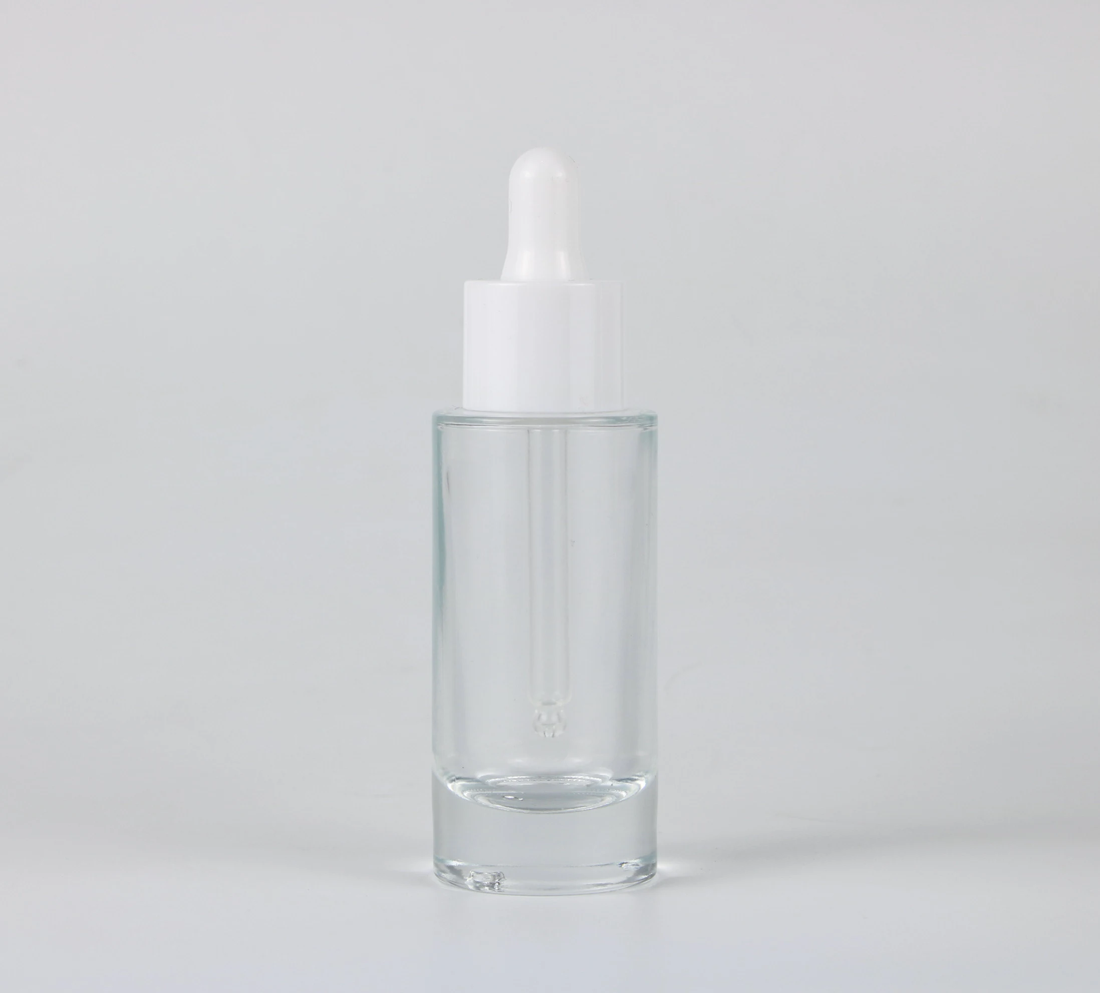 Luxury Cosmetic skin care packaging matte black flat shoulder glass dropper bottle 10ml 15 ml 30 ml serum bottle with dropper