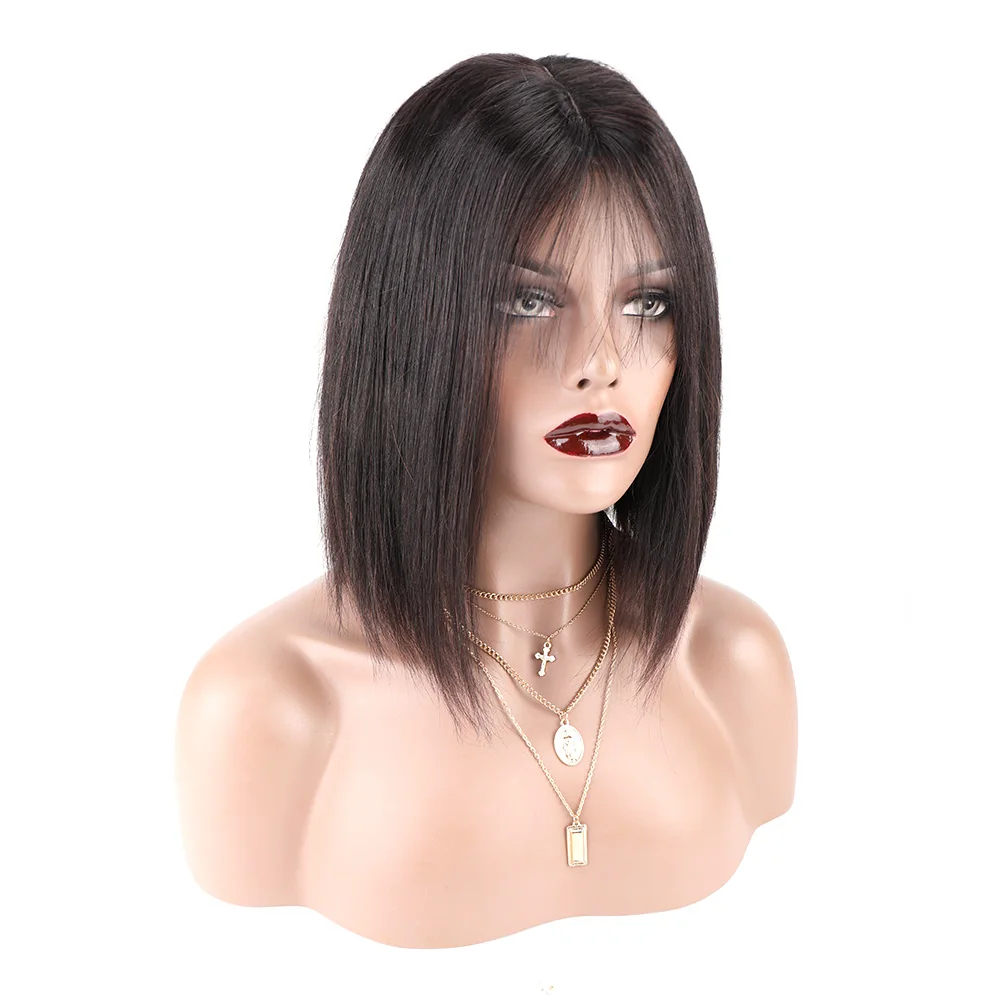 
Cheap Factory Price 8-18 Inch Full Lace Wig Loss On Sale Human Brazilian Straight Hair Vendor 