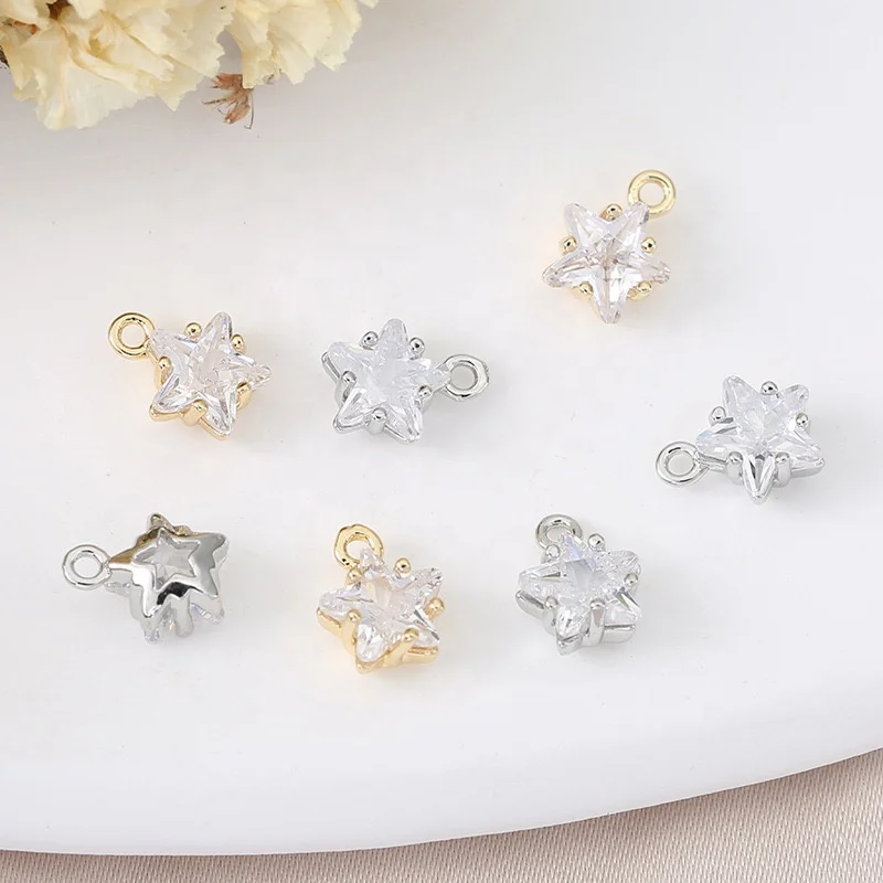 PDANY Artistic Hot Sale Glamorous Glinting Dainty Star Shape Refined Pendant Charms Stunning Vintage Pendant Charms for Women