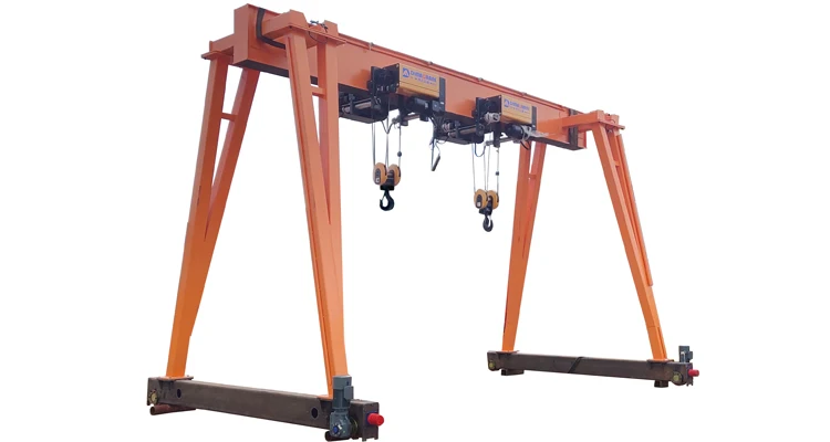 10 ton 16 ton Europe style single girder beam 12.5 T 15 ton gantry crane overhead EOT crane for sale in Seaside workshop