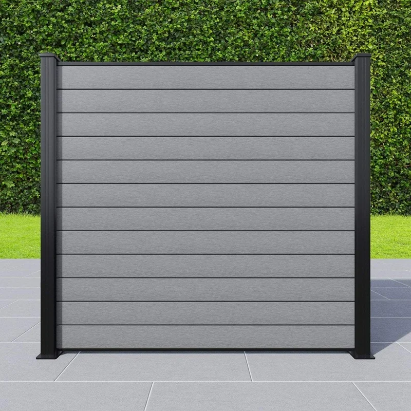 Wooden Plastic Composite Easy Installation Composite Fence Panel Wpc Garden Fence