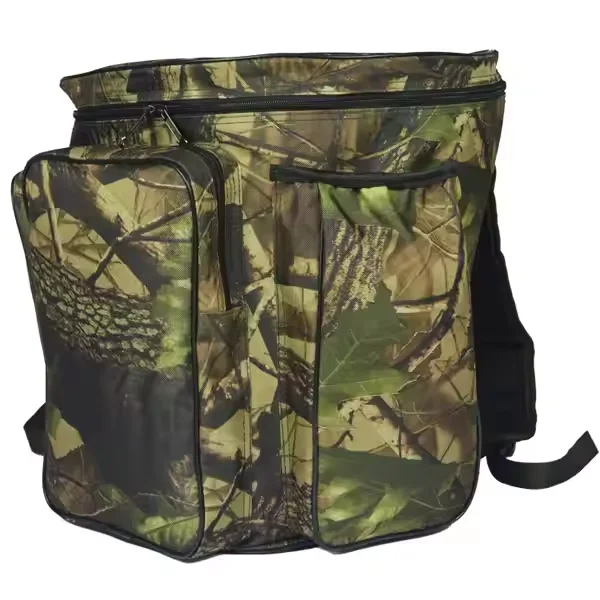 600D Outdoor Camouflage Fishing Backpack Waterproof Tactical Design with Mushroom Style Made of Durable Polyester Ships Vietnam