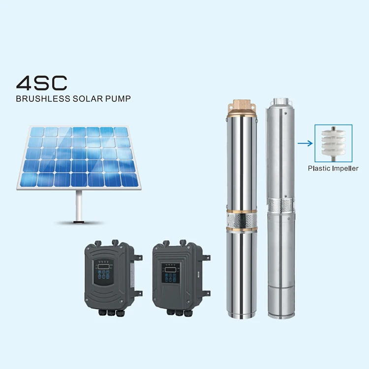 RIDA Professional Production 48V Agriculture Irrigation Smart Solar Water BLDC Solar Submersible Pump