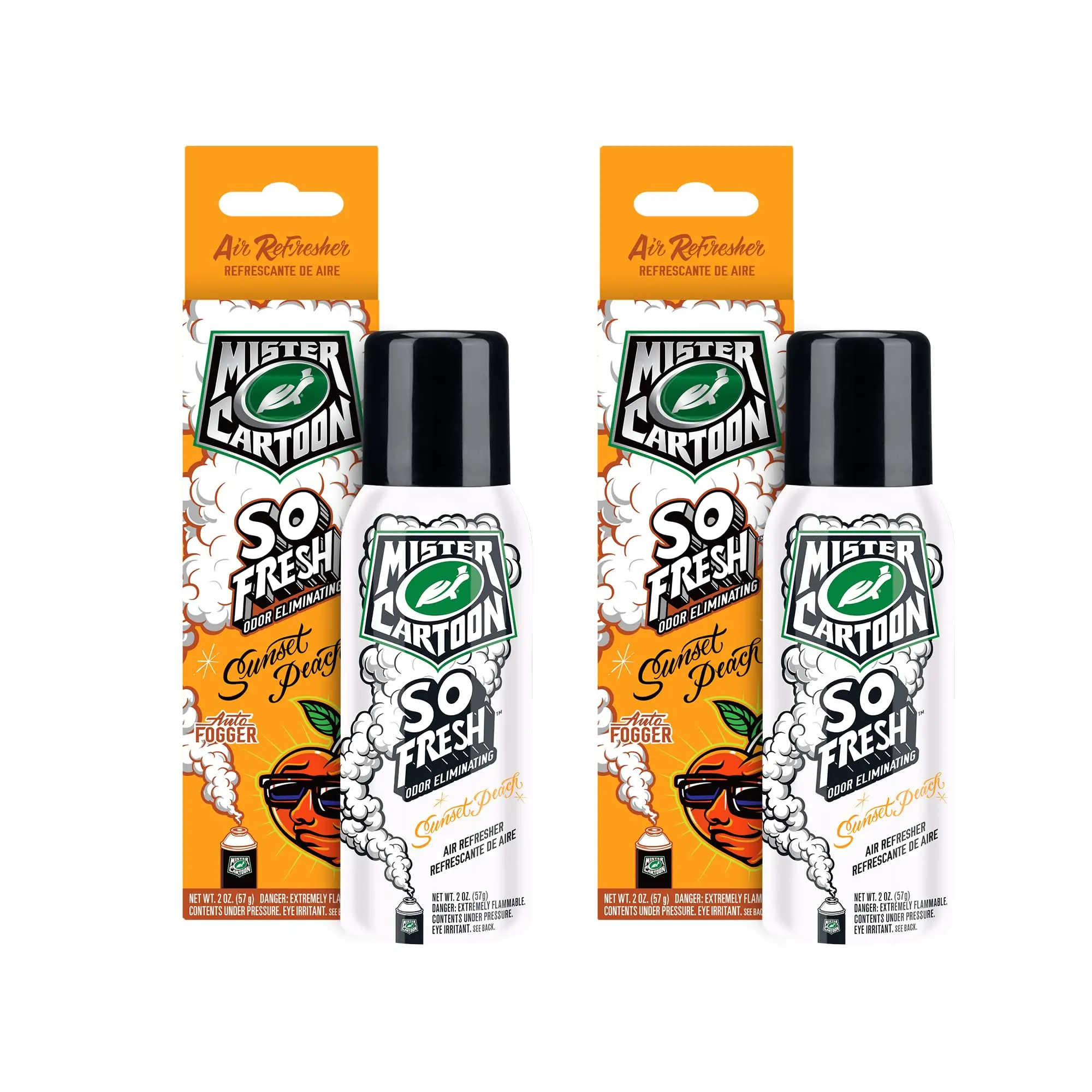 Fogger Sunset Turtle Wax X Mister Cartoon Air Fresh Odor Neutralizing Hanging Paper Air Freshener Long Lasting for Car & Home