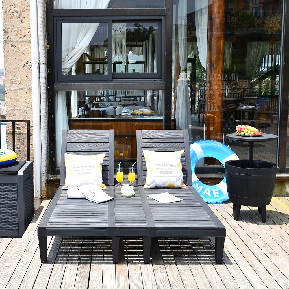 Buy in bulk outdoor beach chairs uv prodected all weather chaise lounge