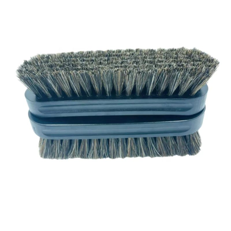 Chemical Resistant Car Interior Leather Upholstery Soft Premium Horse Hair Detailing Brush Clean with Wood Handle