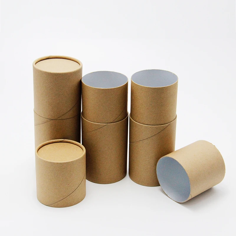 
China Supplier Cylinder Customized Printing Recyclable Kraft Paper Tube Packaging 