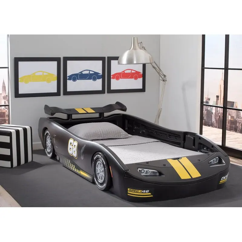 Bedroom furniture Modern fashion racing car styling children kids car bed
