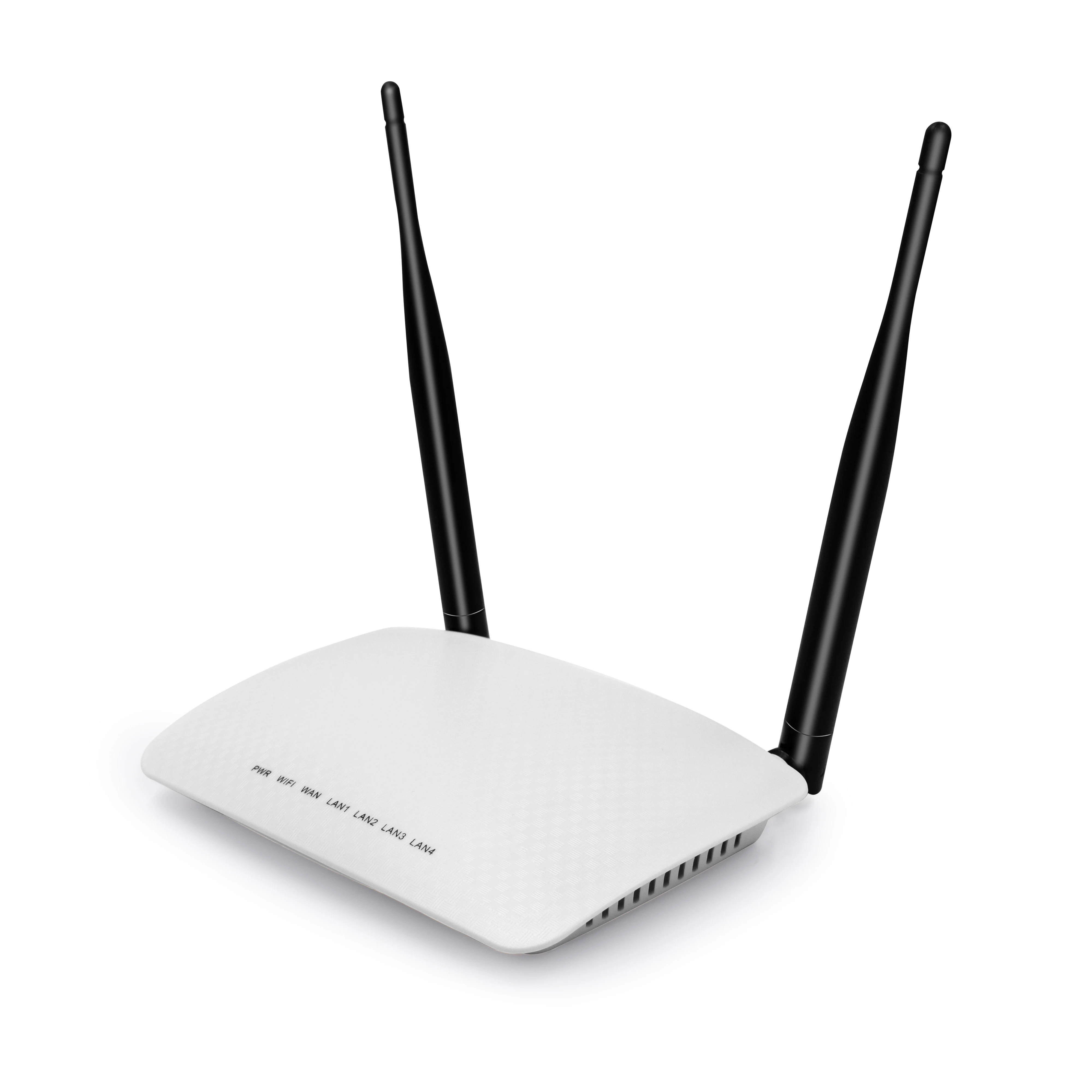 Factory OEM ODM OPENWRT 2.4GHZ 300Mbps Wireless Wifi Router with  2*5 dbi External Antenna