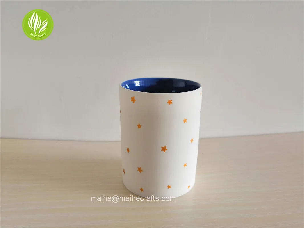 ceramic candle jar Candle container for candle DIY