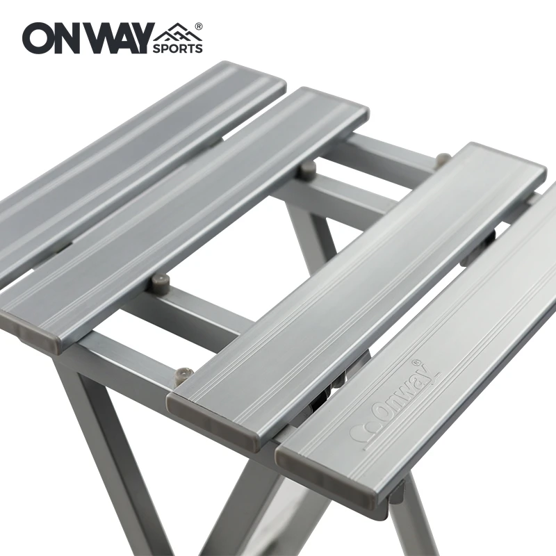 OnwaySports Outdoor Portable Lightweight Aluminum Fishing Camping Folding Stool