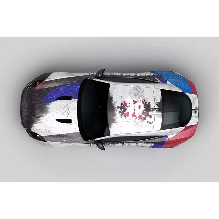 Digital Printable Custom Car Wrapping Film PVC Polymeric Bubble Free Vinyl Car Wrap Roll