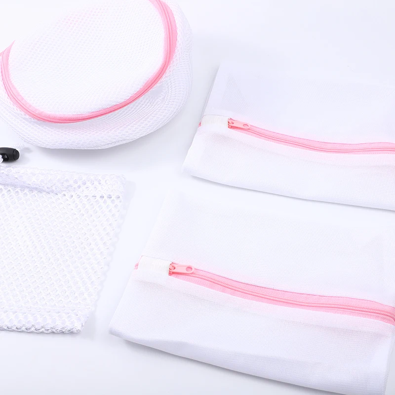 High Quality Custom Wholesale Laundry Wash Laundry Hamper Bag Foldable Mesh Bag Washing Dirty Clothes Customized Color Net