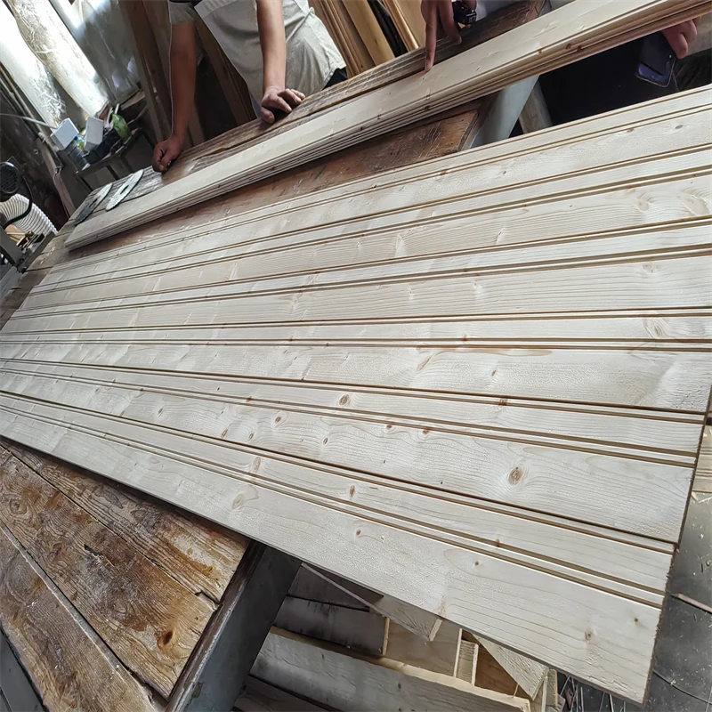 Custom design interior wood wall panel solid wood panel wall pine wood wall panel