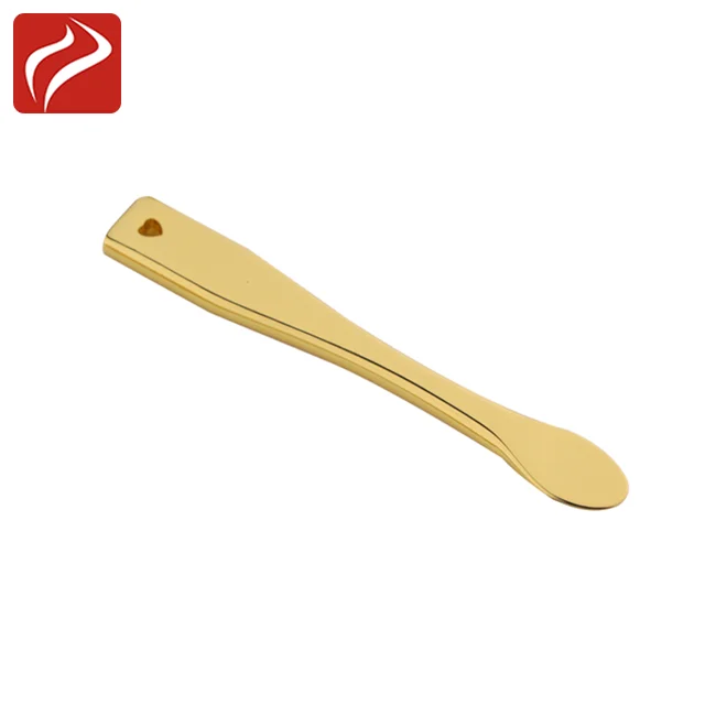 Face Mask Scoop Mini Metal Cosmetic Spatula Luxury Gold Eye Cream Spoon