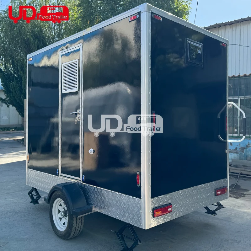 Not Easily Damaged Wholesale and RetailPrice 2 Station Outdoor Public Portable Restroom Trailer For Sale