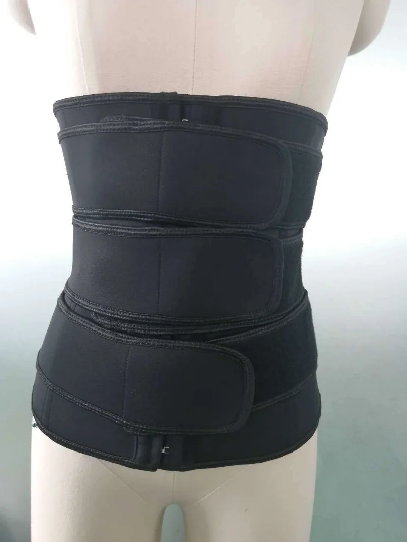 New high-quality three-panel reinforced sports tummy control neoprene waist trainer for enhanced sweat