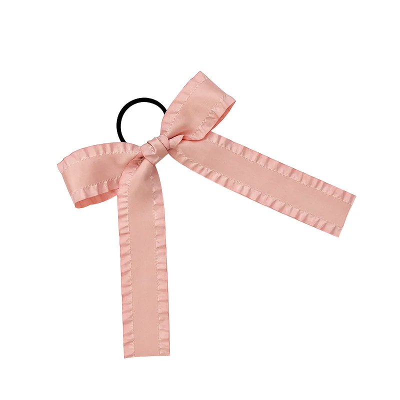 Ballet Style Wave Bow Ribbon Hair Rope Cute Double ponytail Bow Hair Accessories for Women