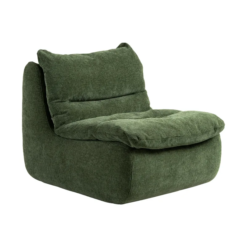 Factory Modern Multifunctional Single Sofa Bed Solid Color Living Room Single Seat Fabric Leisure Sofa Bed
