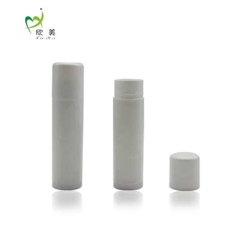 15 ml twist up white  big round empty lip balm lipstick tube