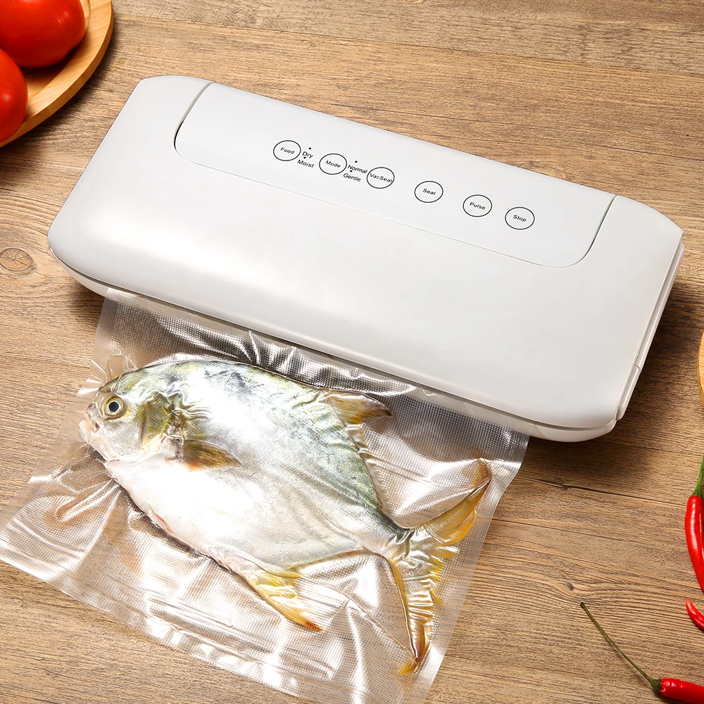 Household Food Vacuum sealer with Bag Cutter free bag roll portable vacuum packing machine Foodsaver