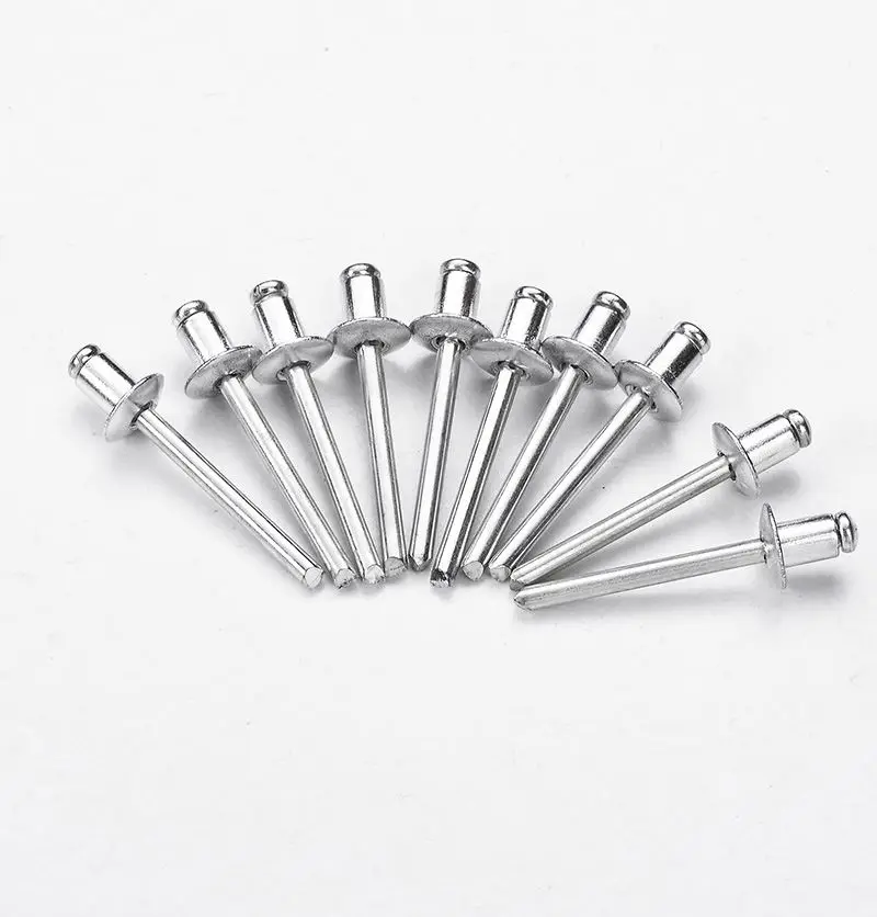 Fastener 3.0/3.2/4.0/4.8/5.0/6.2 Brass Stainless Steel Blind Rivet Semi Tubular Flat Head Solid Pop Rivets