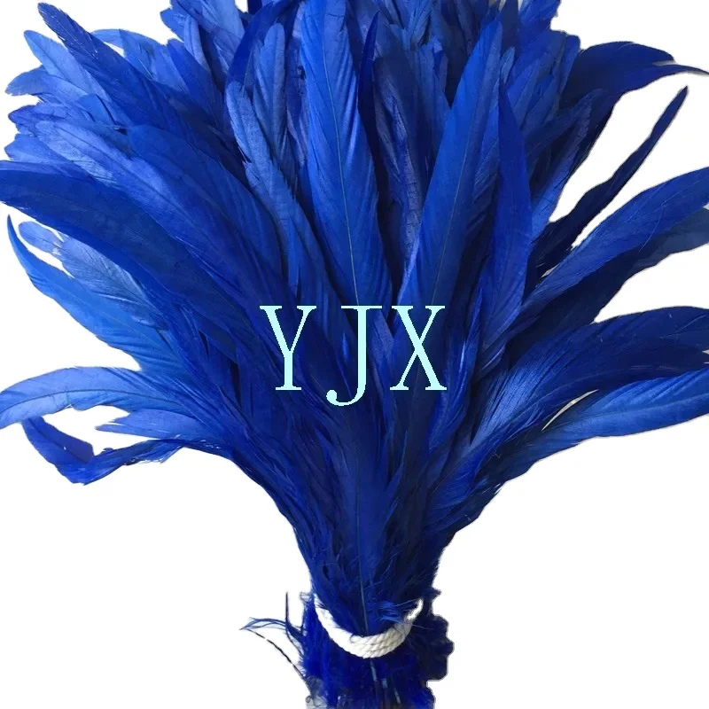 Hot sale DIY dyed colored 30-35cm rooster tail feather chicken feather for Decorations