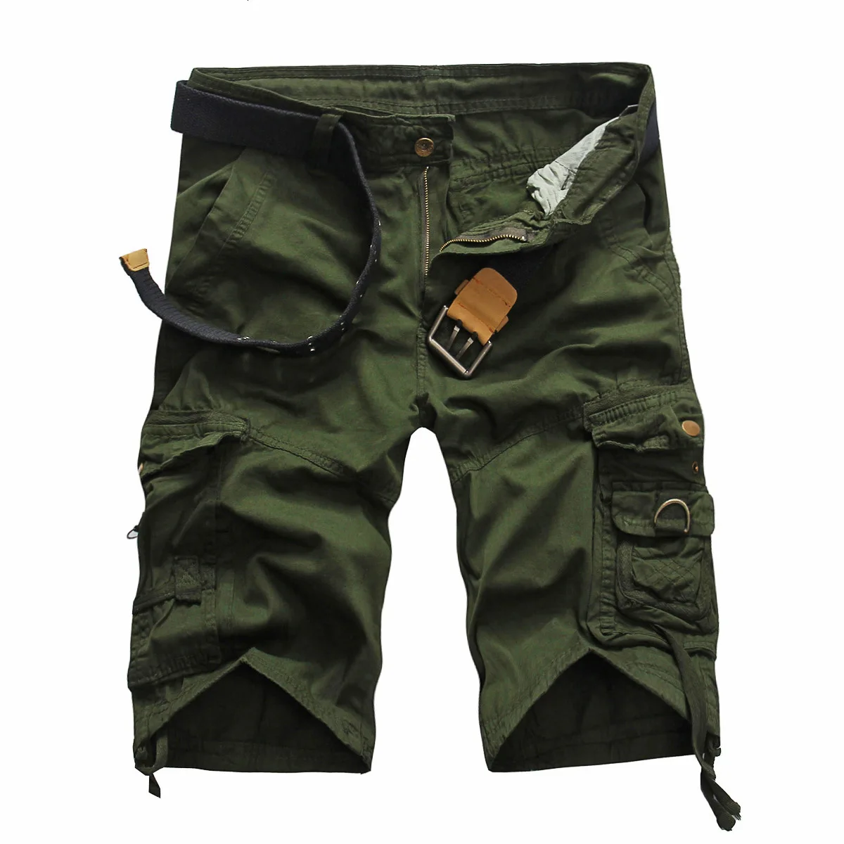 Men south Korean style cotton camouflage relaxed cargo shorts with wholesale price