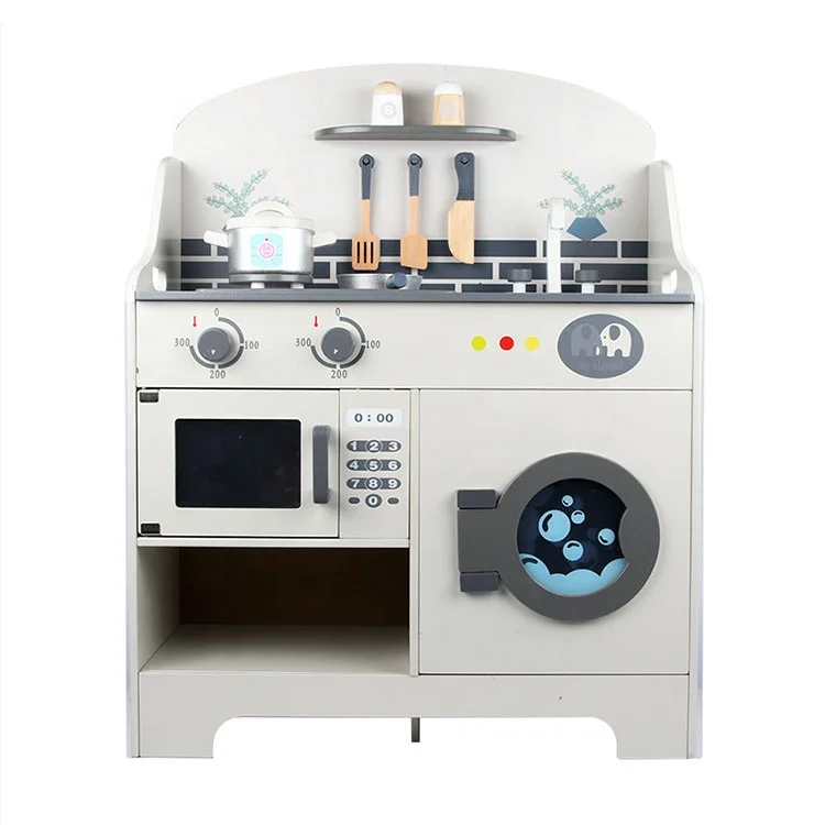 Новые ролевые игры серебряные большие деревянные кухонные наборы для приготовления пищи игрушки для девочек