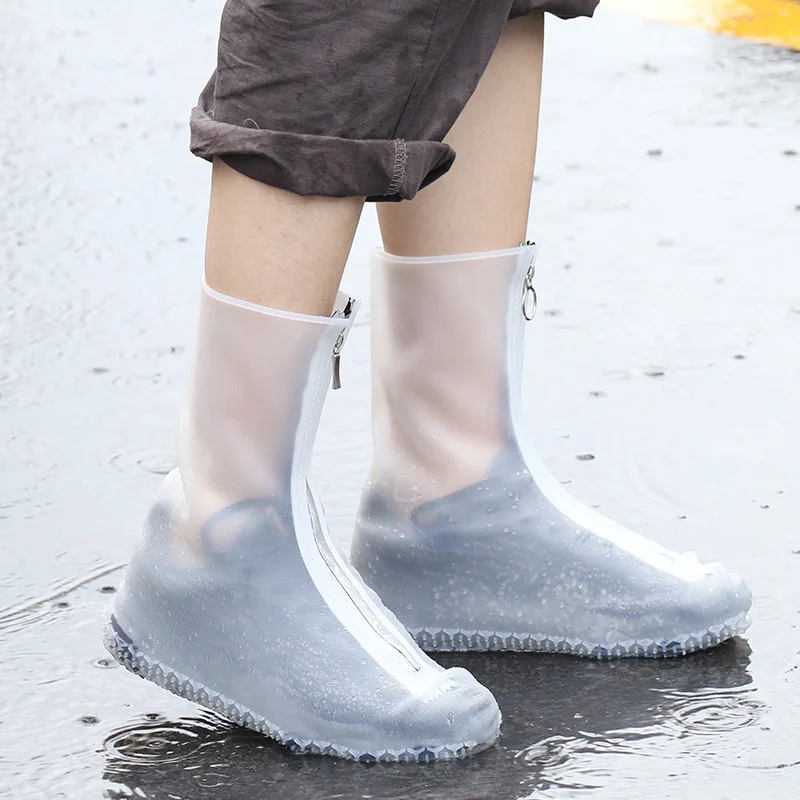 Factory Wholesale silicone boots rain boots women transparent rain boots