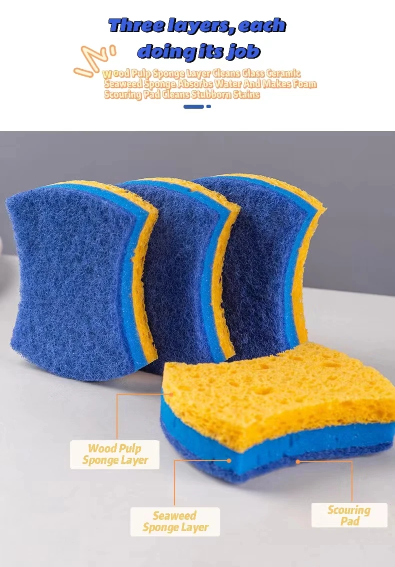 Cheap Individually Packed Kitchen Sponge House Clean Products Kitchen Cleaning Sponges For Dishes
