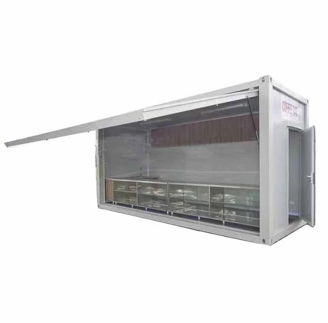 China 20ft beautiful design prefabricated portable shipping container coffee shop/container cafe/container bar
