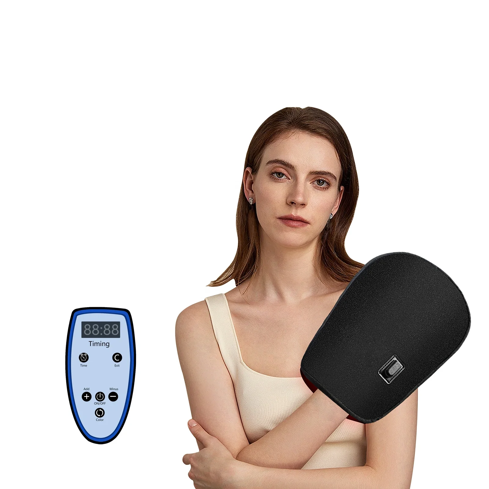 Red Light Therapy Device 880 Nanometers Near-Infrared LED Double-Sided Pad Wrist Gloves Hand Pain Relief Beauty Personal Care