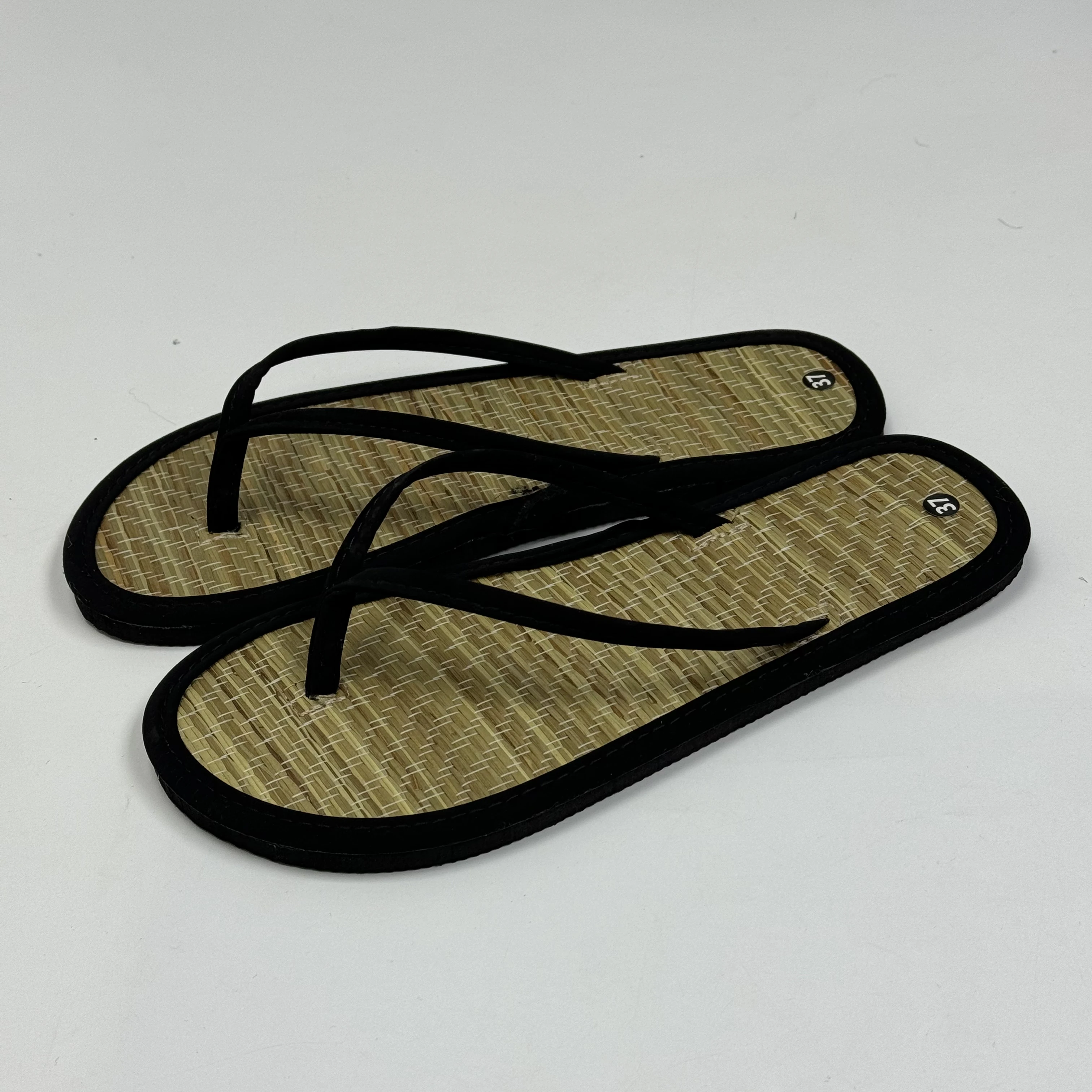 New Design Summer Seagrass Slipper Natural Straw indoor outdoor sandals flat Bamboo Flip Flop