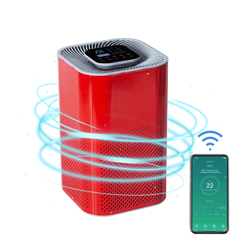 Hot selling portable air purifier hepa household PM2.5 digital real-time monitoring air purifier