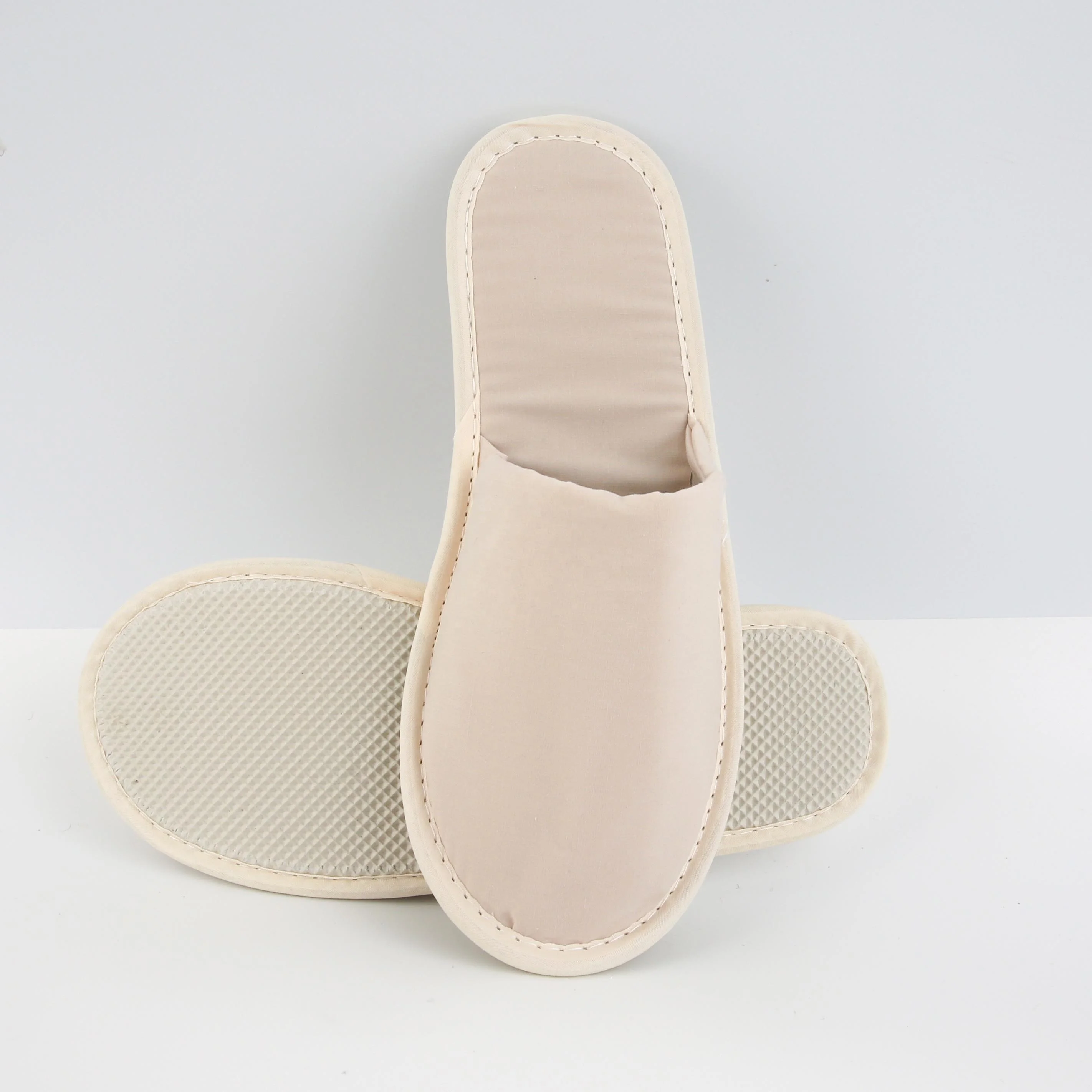 Luxury GRS Certificated Eco Friendly 100% TC Cotton Recycling Hotel Spa Travelling Airline Disposable Slippers