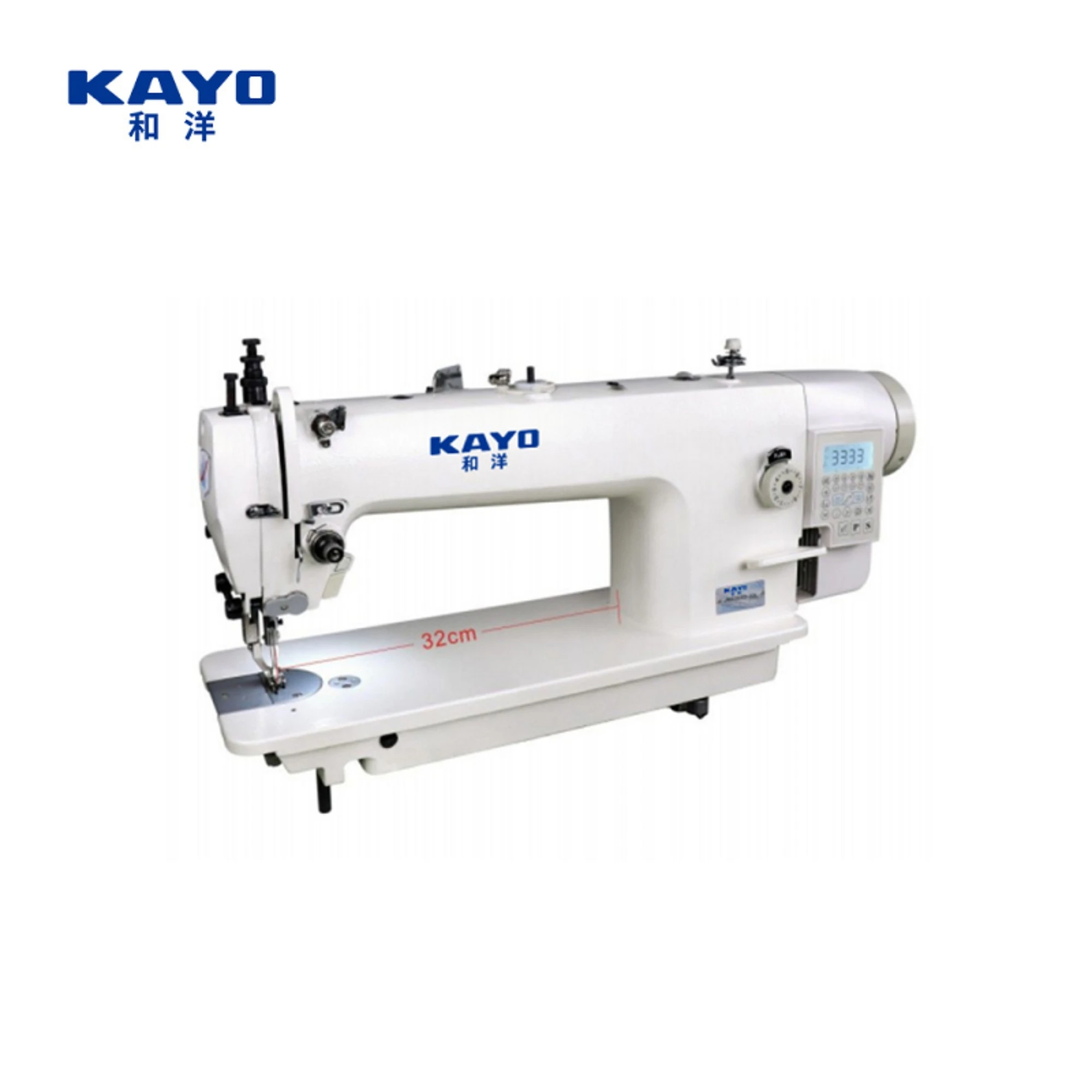 KAYO KA0303D-32L Durable upper and lower compound feeding computer flat sewing machine is suitable for handbags, bags, sofas