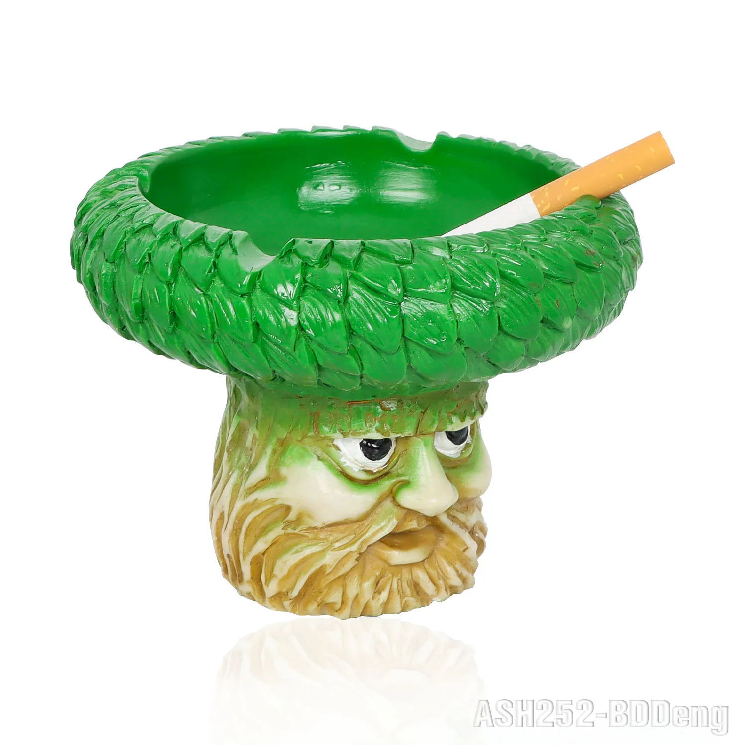 Wholesale Fashion Design Mushroom Ashtray Resin Oem Red and Green Smoking Accessories