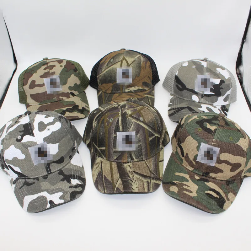 Fashion Brand Summer Truck Cap Hat Outdoor Camouflage Print Breathable Mesh Cap Baseball Travel Caps