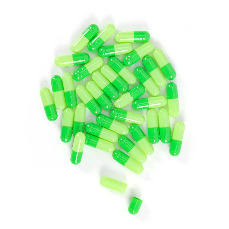High-quality faster-dissolving hollow capsules fill capsule shells in various size colors