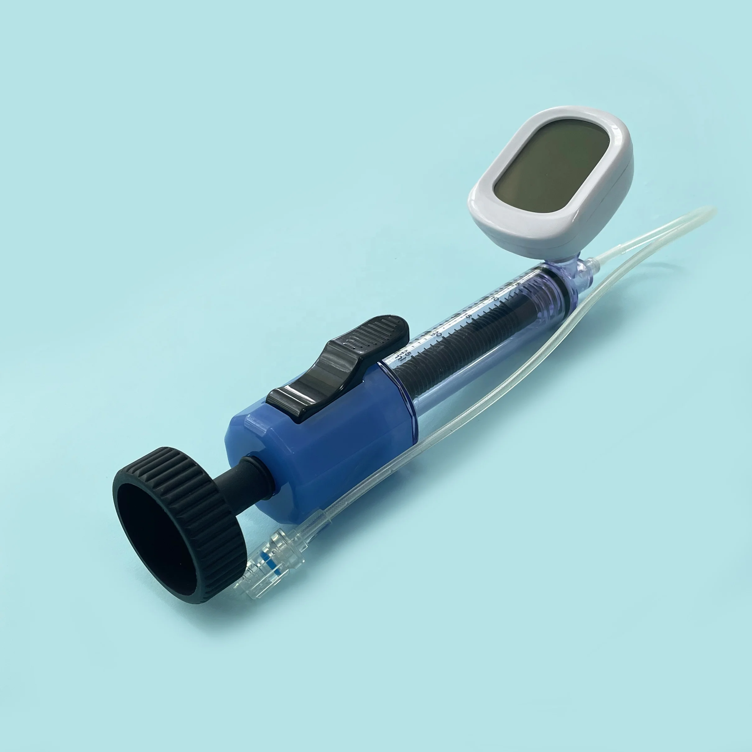 CE marked tianck medical digital readout monitor ptca balloon catheter manual manometer balloon inflator