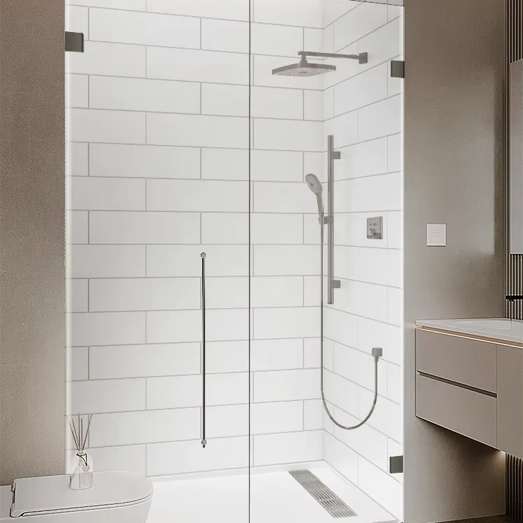 Modern 3D Design Marble Wall Panels Solid Surface Artificial Stone Hotel Home Convenient Construction Soaking Bathrooms Showers